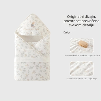 Zavijanje za novorođenče, 120 g, 100% pamuk, životinjski uzorak