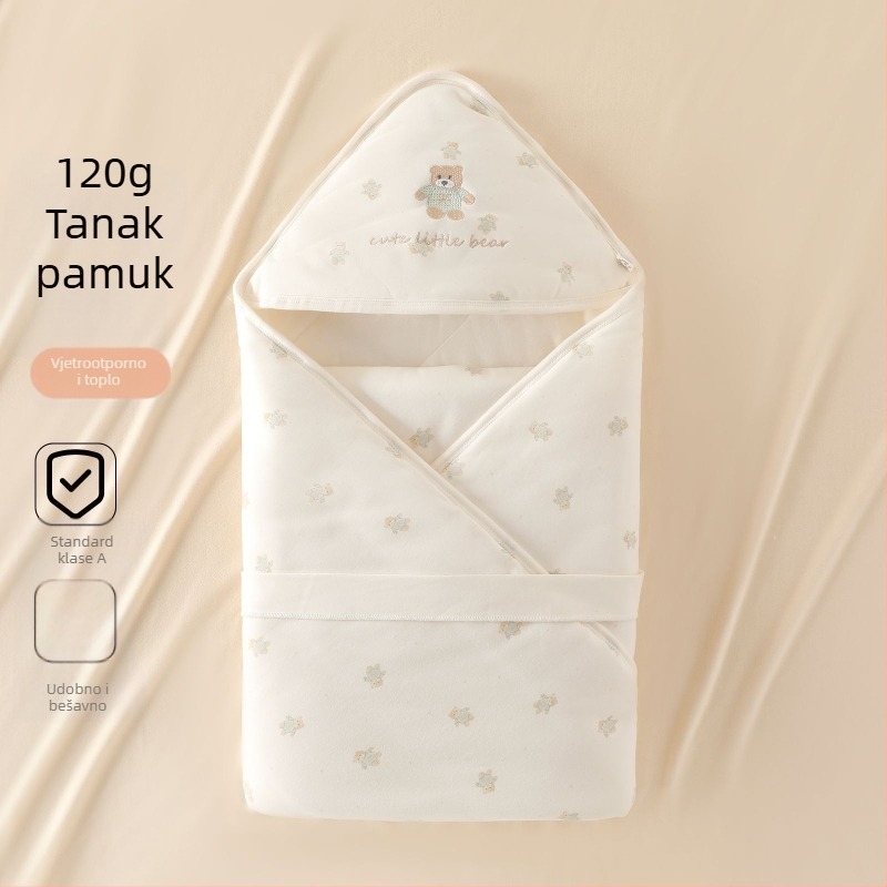 Zavijanje za novorođenče, 120 g, 100% pamuk, životinjski uzorak