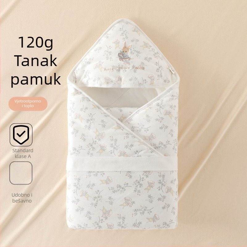 Zavijanje za novorođenče, 120 g, 100% pamuk, životinjski uzorak