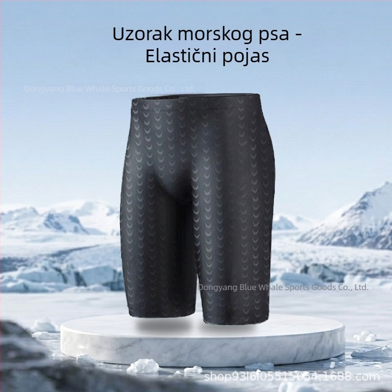 Muške kupaće hlače s imitacijom sharkskin, udoban široki kroj, brzo se suše, za termalne izvore i plažu