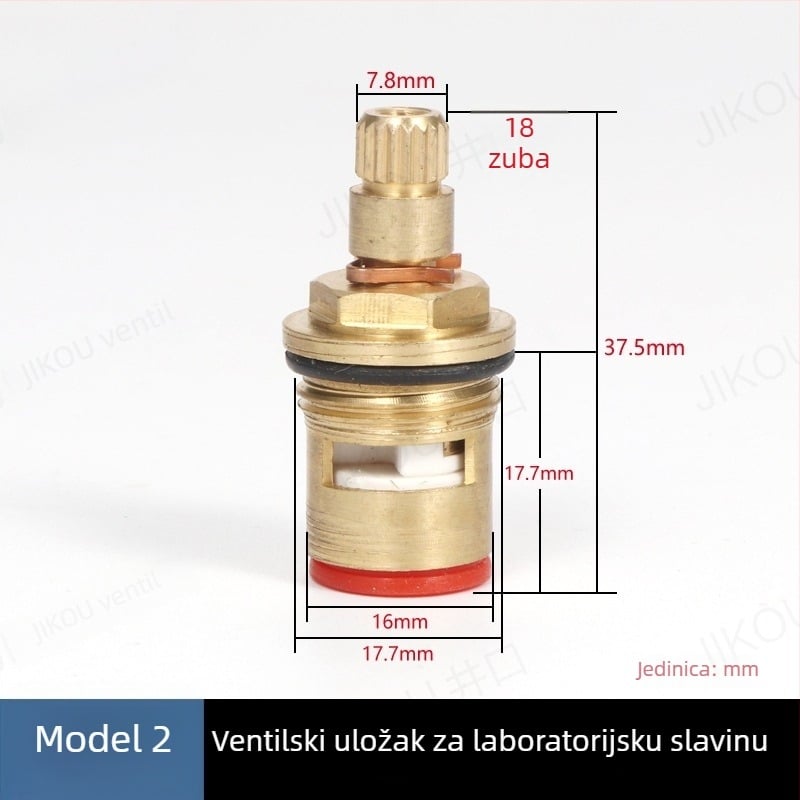 JIKOU laboratorijska slavina s jezgrom ventila, trostruk izlaz vode i dodaci s ručnim kotačićem