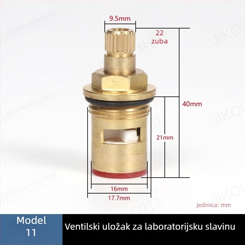 JIKOU laboratorijska slavina s jezgrom ventila, trostruk izlaz vode i dodaci s ručnim kotačićem