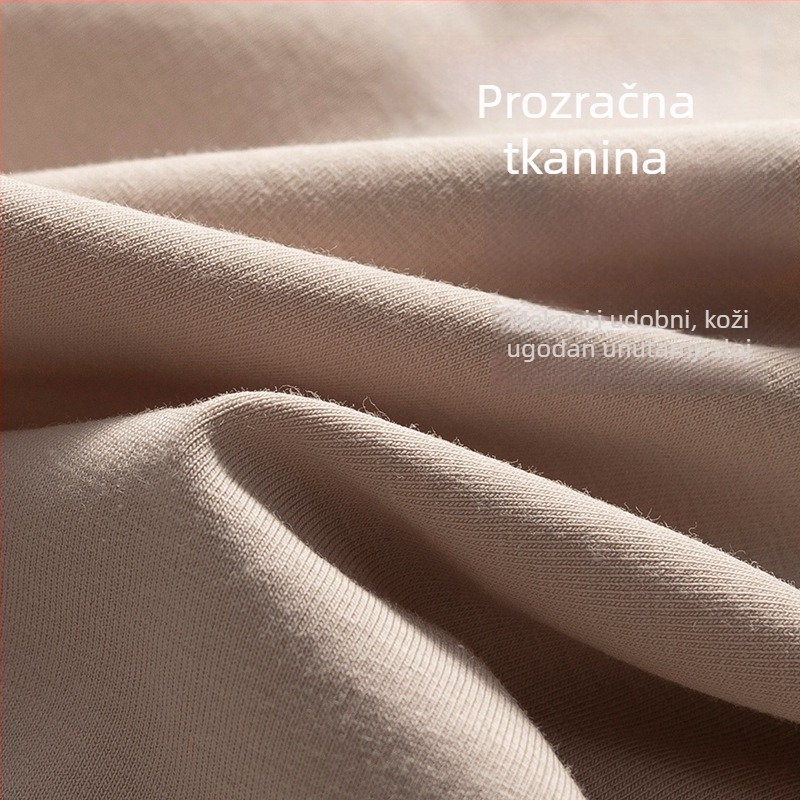 Nova ženska sportska gaćica s srednjim strukom, 50-slojno pamučno vlakno, bezšivna, mekana i udobna, antibakterijska prednja regija, 7A pamuk