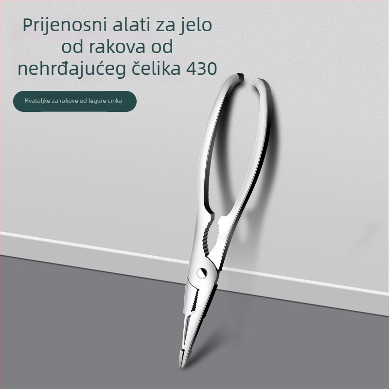 Set alata za jedenje rakova od nehrđajućeg čelika za kućnu upotrebu – kandže i kliješta za rakove, alat za vađenje mesa rakova