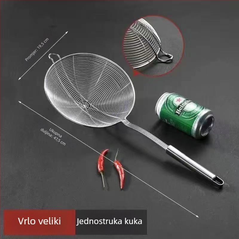Sito od nehrđajućeg čelika 304 za vruće lonce i prženje – kuhinjska upotreba