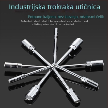 Ključ sa socem u obliku Y, s tri zuba, vanjski šesterokut