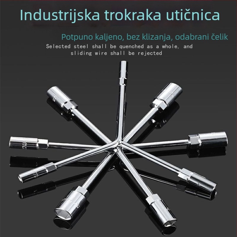 Ključ sa socem u obliku Y, s tri zuba, vanjski šesterokut