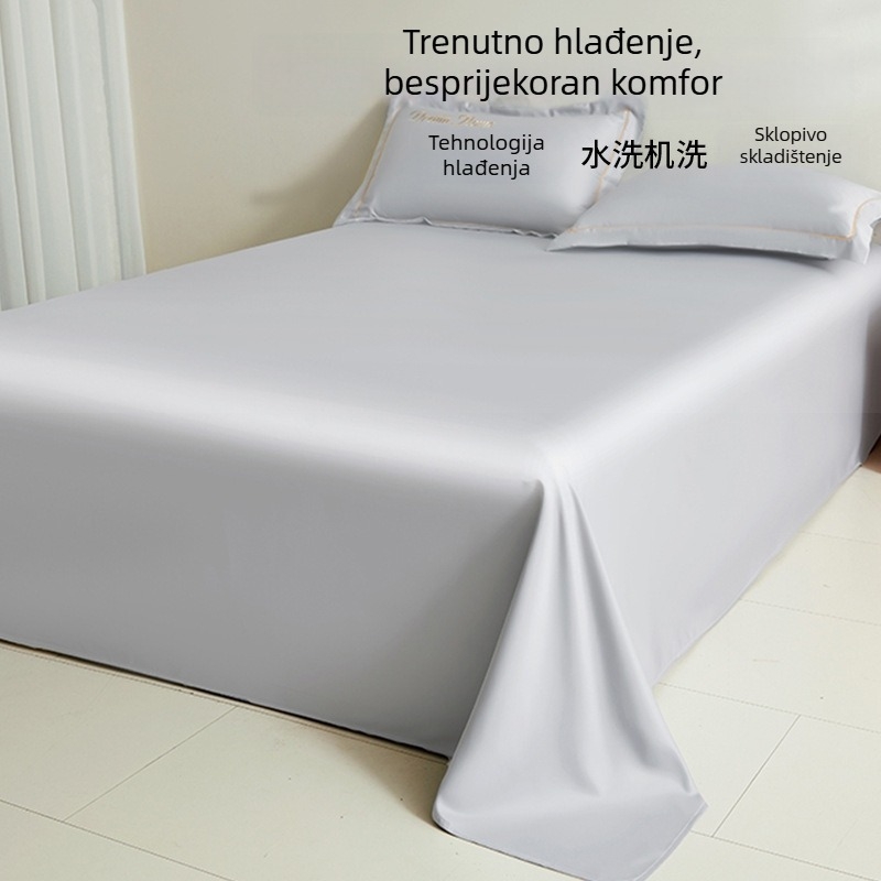 Ice Silk ljetne posteljine za krevet, hlađenje, zaštita madraca, potpuno pokrivanje protiv klizanja, set posteljine, 2025 novi model