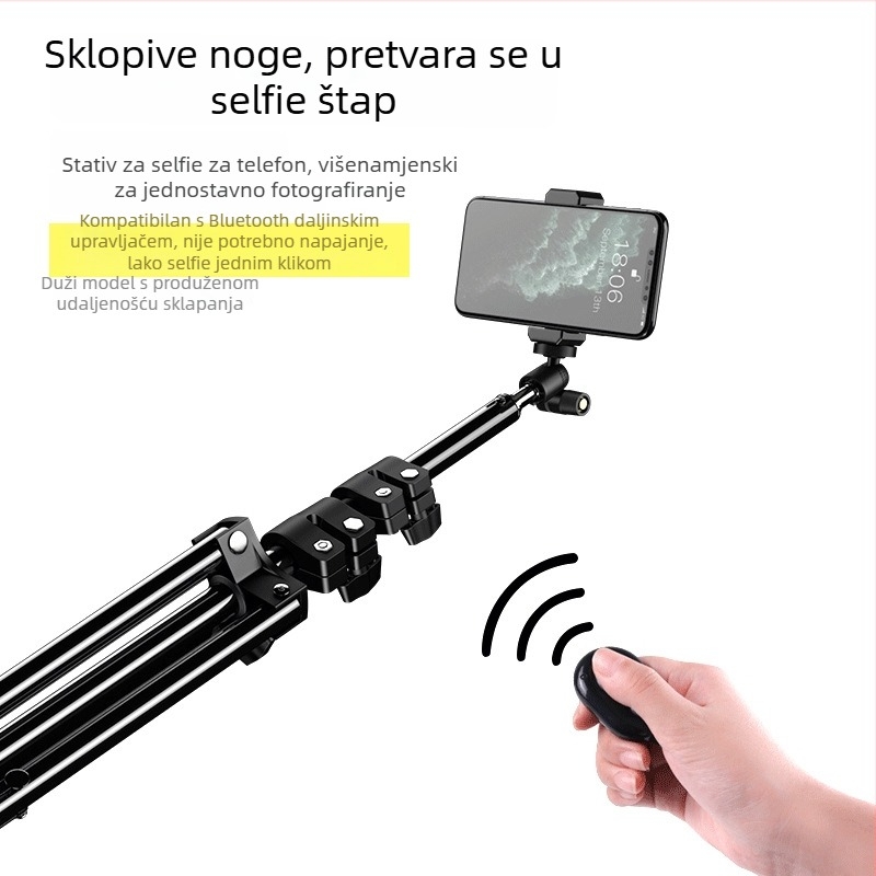 Jiale Sheng mobilni stativ za livestream, višenamjenski držač za telefon za snimanje na otvorenom