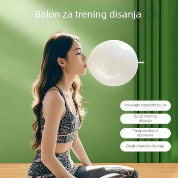 Balon za vježbanje disanja za odrasle, povećanje plućnog kapaciteta, dijafragma disanje, postporođajna rehabilitacija, joga za mišiće usana