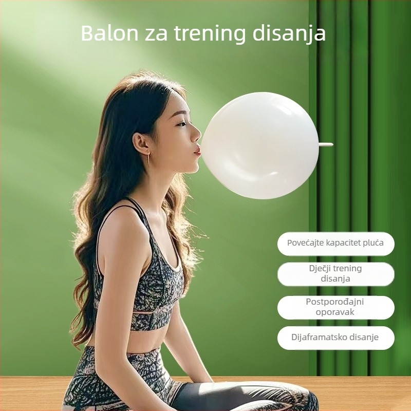 Balon za vježbanje disanja za odrasle, povećanje plućnog kapaciteta, dijafragma disanje, postporođajna rehabilitacija, joga za mišiće usana