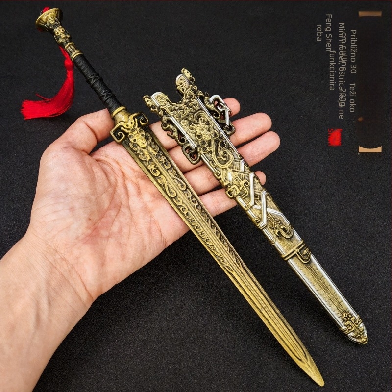 Mač Fengshen Yanyi God Ji Fa, 30 cm, s koricom — replika od legure