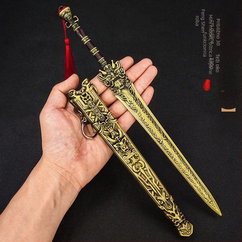 Mač Fengshen Yanyi God Ji Fa, 30 cm, s koricom — replika od legure