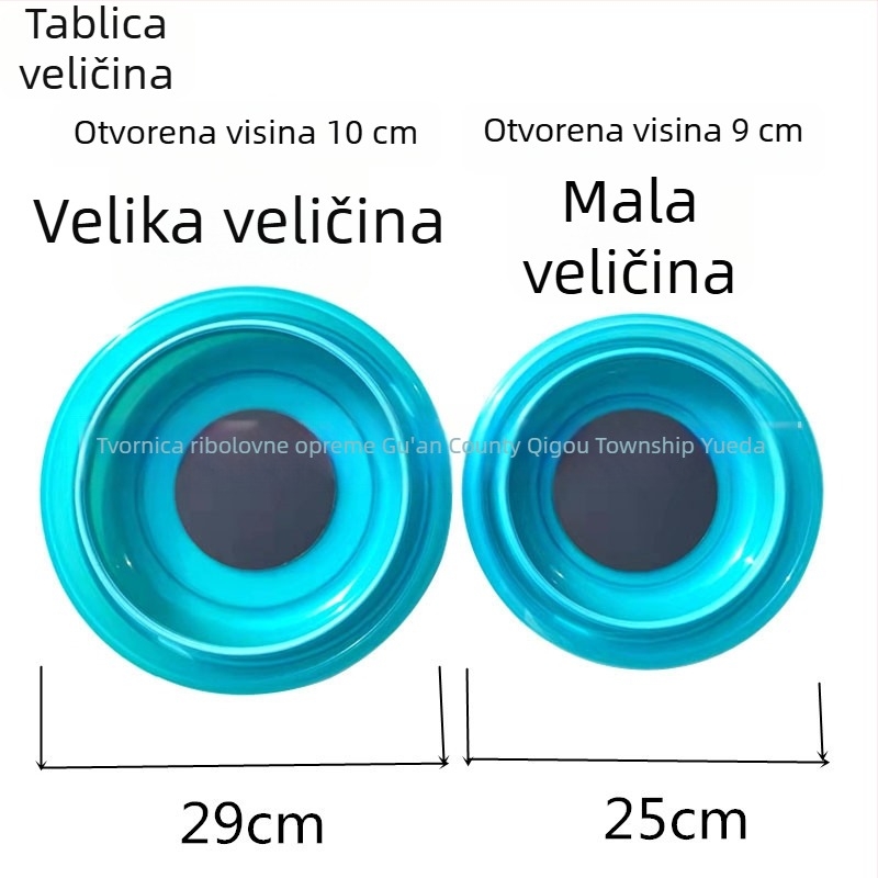 Sklopiva posuda za mamce s magnetskim željezom i silikonom za miješanje mamaca – ribolovna oprema