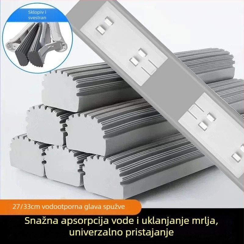 Zamjenska glava za spužvasti mop, debeli upijajući PVA, 27–38 cm, universalni valjkasti mop