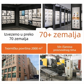 Tamna aluminijska ručka za ormar s ugradbenim žljebom za ladice i klizna vrata, tatami inspirirana skrivena ručka