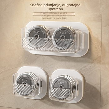 Zidna kutija za skladištenje za kupaonicu i kuhinju, bez bušenja, luksuzni organizator kozmetike