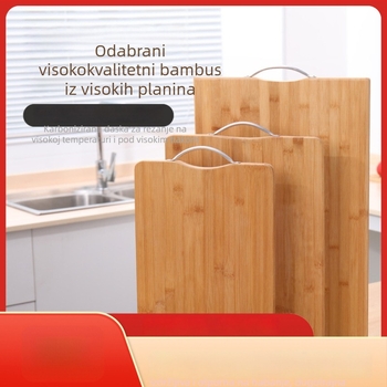 Domaća daska za rezanje od bambusa, dvostrana, antibakterijska i otporna na plijesan, debela velika daska za kuhinju za voće