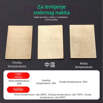 Keyote Niskotemperaturne šipke za zavarivanje srebra – visok sadržaj srebra, materijal za zavarivanje, tok, alati zlatare