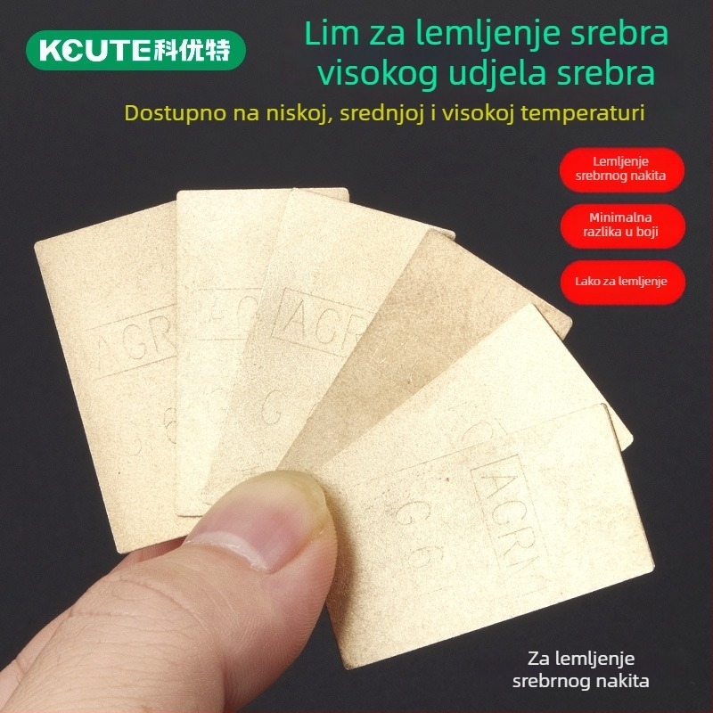 Keyote Niskotemperaturne šipke za zavarivanje srebra – visok sadržaj srebra, materijal za zavarivanje, tok, alati zlatare
