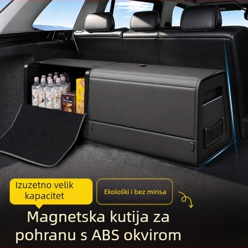 Kutija za skladištenje prtljažnika, namijenjena određenom automobilu, s magnetskim presavijanjem, ojačani ABS bočni paneli, višenamjenski organizator