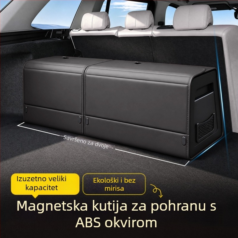 Kutija za skladištenje prtljažnika, namijenjena određenom automobilu, s magnetskim presavijanjem, ojačani ABS bočni paneli, višenamjenski organizator