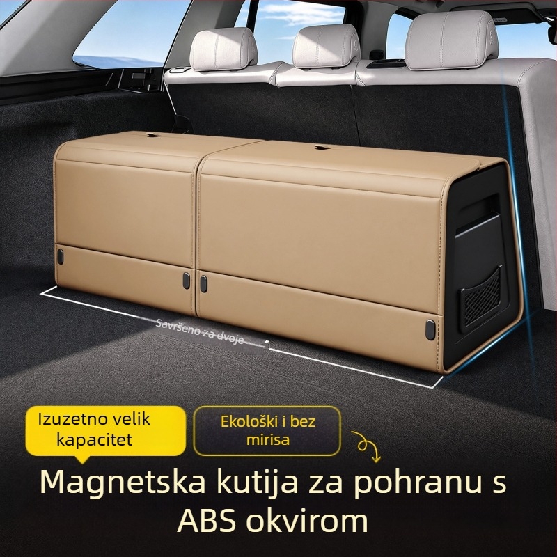 Kutija za skladištenje prtljažnika, namijenjena određenom automobilu, s magnetskim presavijanjem, ojačani ABS bočni paneli, višenamjenski organizator