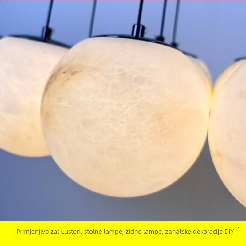 Španjolski mramorni kuglasti abažur DIY dodaci za lustere, zidne lampe, stolne i podne lampe