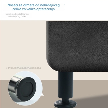 Prilagodljive kvadratne nogice ormara od 201 nehrđajućeg čelika, moderni minimalistički dizajn
