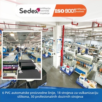 Debeli PVC šank podložak s protukliznom površinom, odvodom vode i apsorpcijom udaraca za opremu za kavu