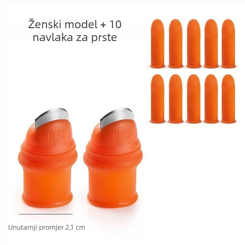 Višenamjenski kuhinjski alat za branje paprike, povrća i graha, s nožem za palac