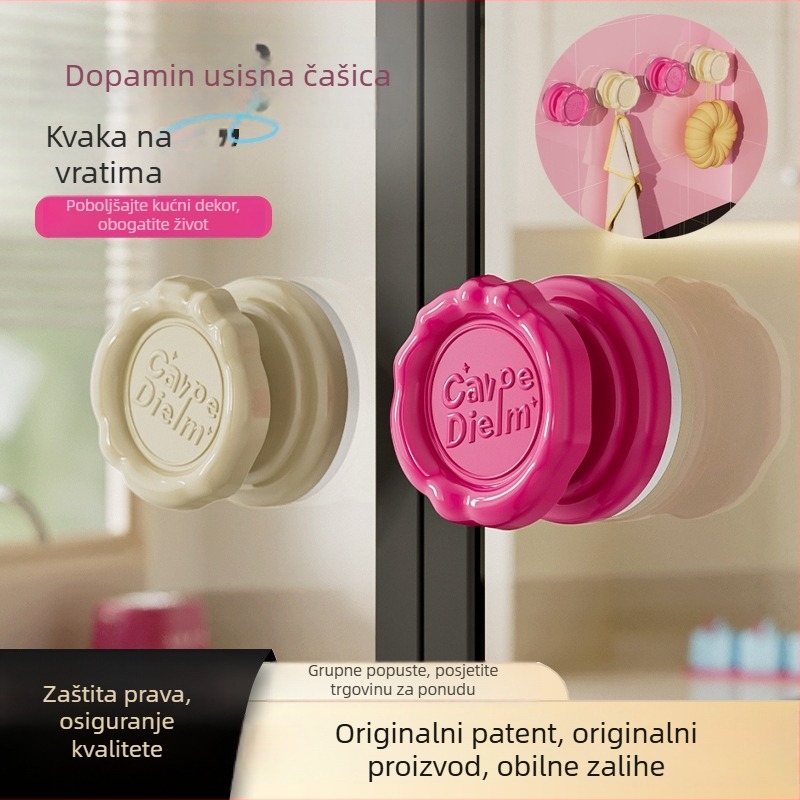Vakumska kuka za vrata bez bušenja – za kuhinjske i kupaonske ormariće te podizanje poklopca toaleta