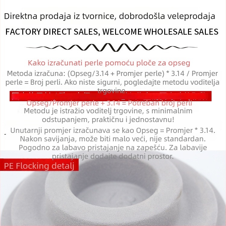 DIY ploča za dizajn nakita s mjernom skalom za narukvice – alat za 108 Buddha perli