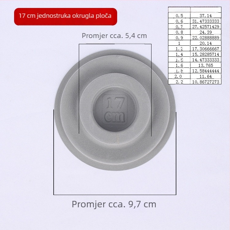 DIY ploča za dizajn nakita s mjernom skalom za narukvice – alat za 108 Buddha perli