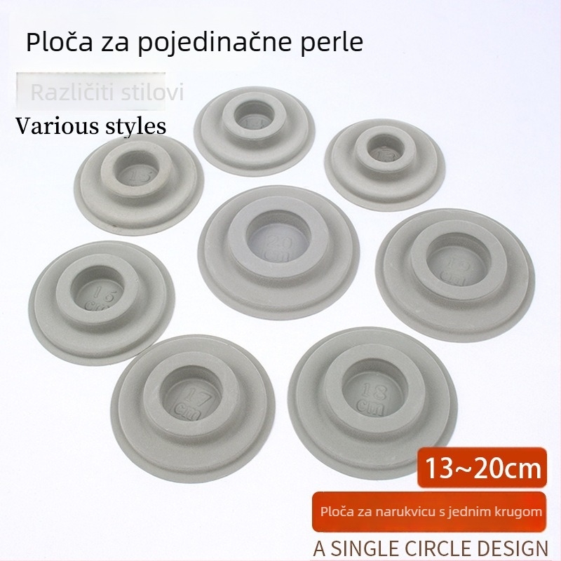 DIY ploča za dizajn nakita s mjernom skalom za narukvice – alat za 108 Buddha perli