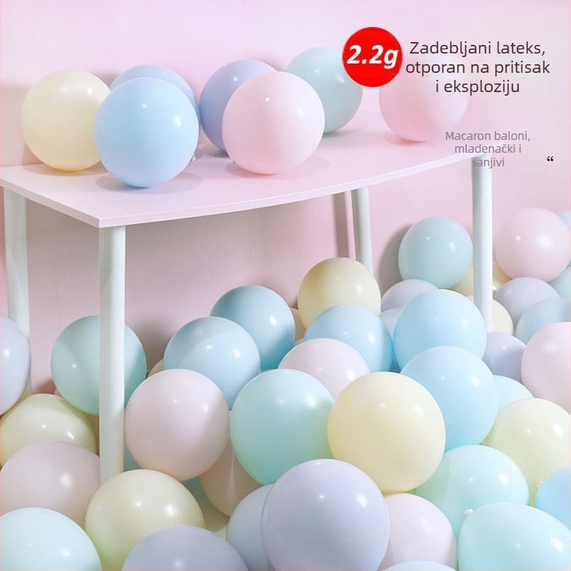 Balonska luka od macarona za dekoraciju, korejskog stila buket cvijeća za otvorenje, kreativna dekoracija za vjenčanje i rođendan