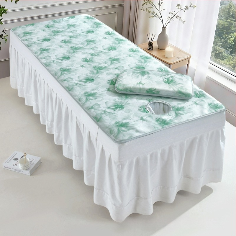 Kozmetički madrac za salon, debeli hladni ice silk madrac, sklopivi dvodijelni set za masažu, strojno pranje.