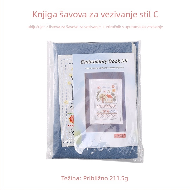 Set knjiga o platnenim tehnikama šivanja — vodič za početnike