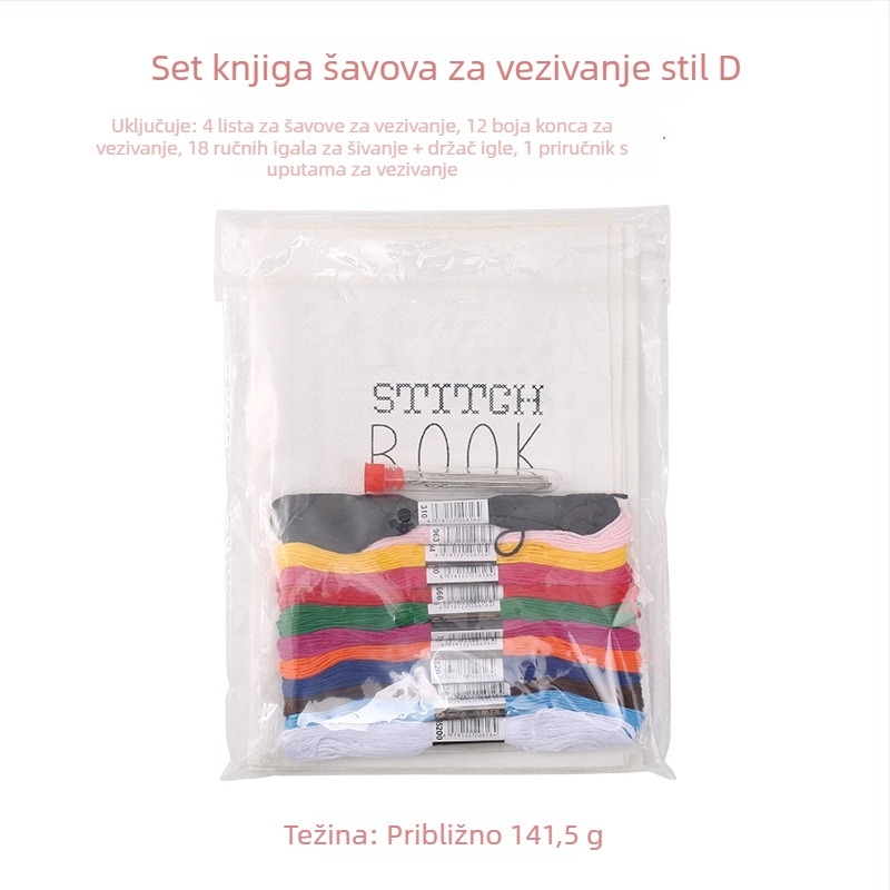 Set knjiga o platnenim tehnikama šivanja — vodič za početnike