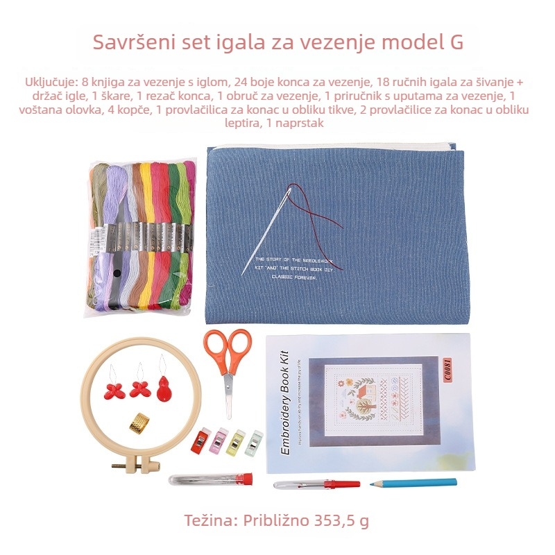 Set knjiga o platnenim tehnikama šivanja — vodič za početnike