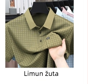 2026 Nova muška polo majica s dužim rukavima, udobna široka kroja, korejski stil
