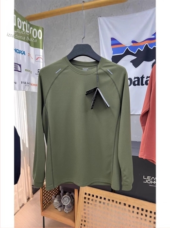 Muška ljetna sportska majica s dugim rukavima, opuštena kroja, upijanje vlage, prozračna, brzo suši, poliester