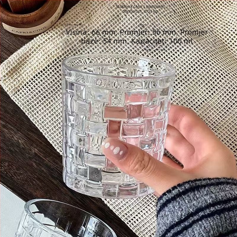 Set kristalnih čaša za liker u kineskom stilu, 100 ml, za kućnu upotrebu