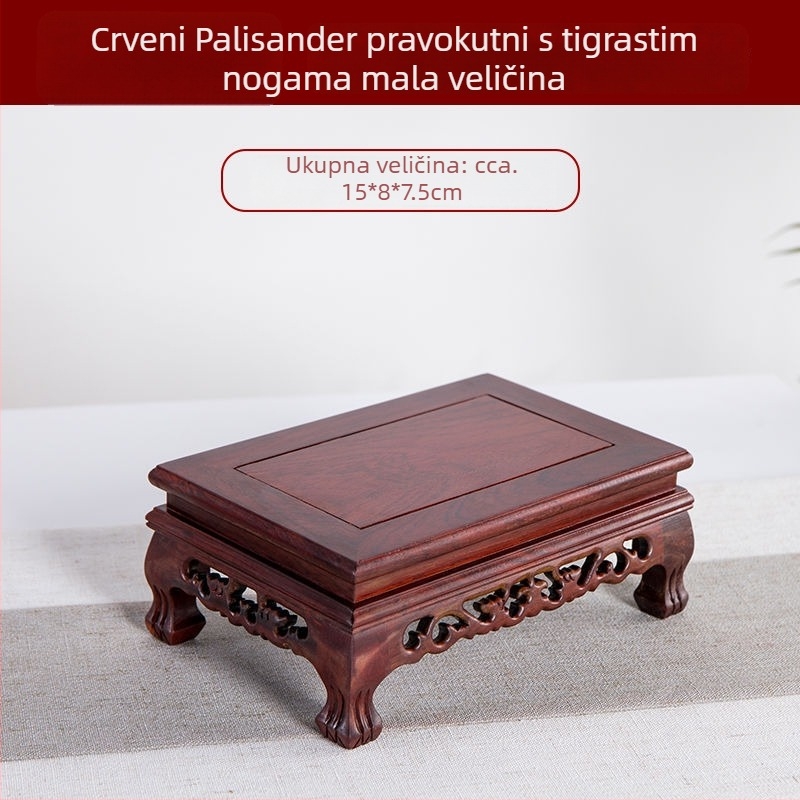 Čvrsta drvena baza s korijenskom rezbarijom, drveni ukras za dnevni boravak