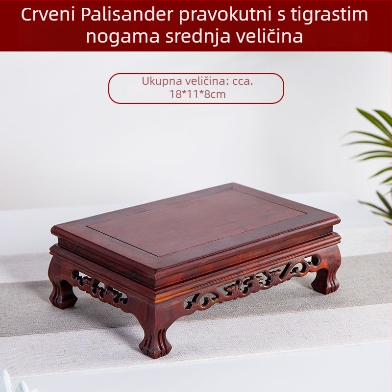 Čvrsta drvena baza s korijenskom rezbarijom, drveni ukras za dnevni boravak