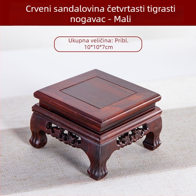 Čvrsta drvena baza s korijenskom rezbarijom, drveni ukras za dnevni boravak