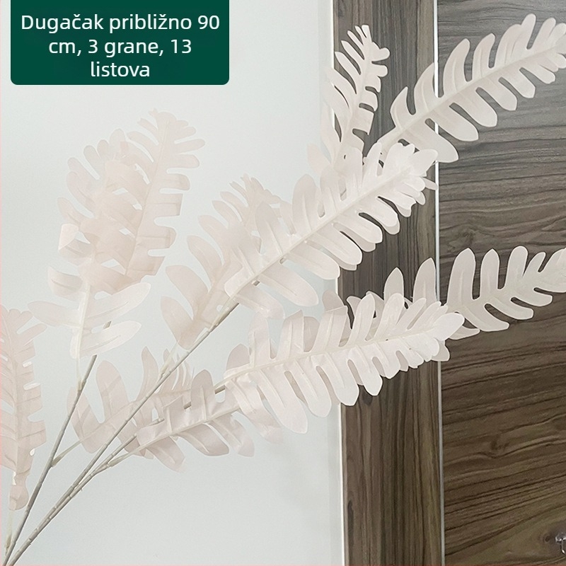 Umjetni listovi čempresa i akacije za dekoraciju vjenčane dvorane, svilenkasto zeleno lišće