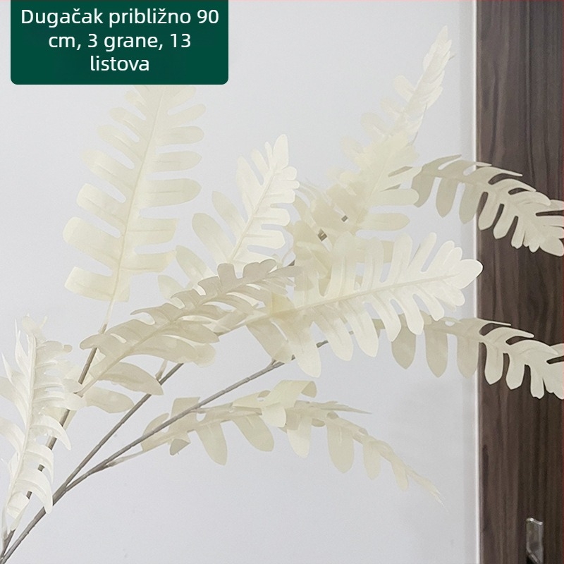 Umjetni listovi čempresa i akacije za dekoraciju vjenčane dvorane, svilenkasto zeleno lišće