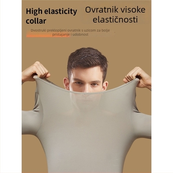 Muški set termalne odjeće s bazom hijaluronske kiseline, gornji dio i donji dio za jesen/zimu