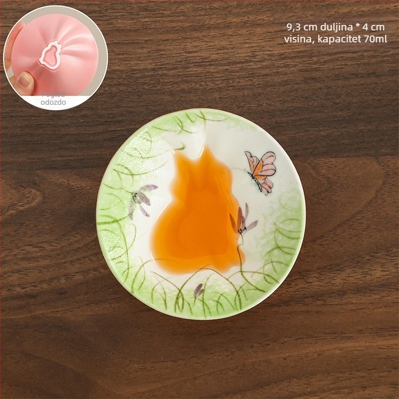 Porcelanska čajna šalica s cvjetovima Wisterije, motiv skrivene mačke, oblik šalice s kapom u koničnom stilu, ručno oslikano, poklon kutija za žene